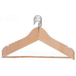 5 Pcs Wooden Adult Clothes Hangers for Jeans Pants Coat Hanger Home Storage Holder Dress Long Racks