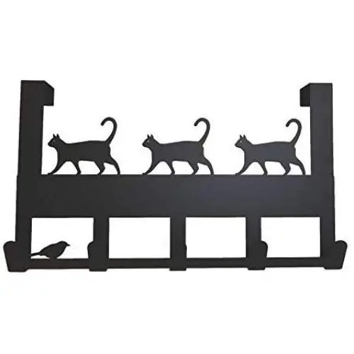Mango Steam Over-The-Door Hanger (Cat, Black) Mango Steam Over-The-Door Hanger (Cat, Black)
