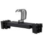 KYCPTNFJ 5 Pcs Trousers Organizer Storage Rack Home Solid Wood Wardrobe with Clip Pants Hanger Laundry Non Slip Skirt Clothes