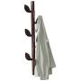 Angels home Coat Rack, Hooks Hat Coat Stand Heavy Duty Hallway Clothes Hat Rack Hangers Hall Trees Hanging All Kinds of Clothes (Color : Brown)