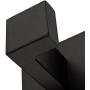 Wellsum 3M self 3M Adhesive Matte Black Bathroom Rustproof Heavy Duty Door Hanger, 2-Piece Towel Hook, No Drilling