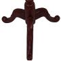 WZP Household Coat Rack Solid Wood Floor Bedroom Hanger Vertical European Clothes Rack Assembly Combination Hanger Simple Bedroom/Brown / Style1