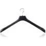 HANGERWORLD 5 Black 19.7inch Plastic Coat Jacket Clothes Garment Top Hangers 1.96inch Wide Broad Shoulder Support HANGERWORLD 5 Black 19.7inch Plastic Coat Jacket Clothes Garment Top Hangers 1.96inch Wide Broad Shoulder Support