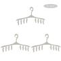 HJYPYJ Magic Hanger,8 in 1 360?? Rotate Magical Hangers,Clip Removable PP Trouser Hangers,Space-Saving Organizer Hangers, Durable/White / 3 pcs