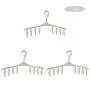 HJYPYJ Magic Hanger,8 in 1 360?? Rotate Magical Hangers,Clip Removable PP Trouser Hangers,Space-Saving Organizer Hangers, Durable/White / 3 pcs HJYPYJ Magic Hanger,8 in 1 360?? Rotate Magical Hangers,Clip Removable PP Trouser Hangers,Space-Saving Organizer Hangers, Durable/White / 3 pcs