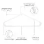 HOUSE DAY Tubular Standed Hangers White Plastic Hangers 16.5 Inch Light-Weight Adult Hangers Pack of 24 HOUSE DAY Tubular Standed Hangers White Plastic Hangers 16.5 Inch Light-Weight Adult Hangers Pack of 24