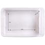 HOMZ 28 Quart Snaplock Container Clear Storage Bin with Lid, 2 Pack, White