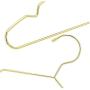 10PC 32cm Children Cute Gold Metal Clothes Shirts Hanger with Notches, Heavy Duty Small Coats Hanger for Kids Decoration