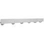 Wall Hook Aluminum Alloy Wall Mount Coat Hook Rack for Hanging Clothes Coat Hat Towels Hanger Home Bathroom Kitchen Household Hardware (6 Hooks)