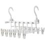 Creative Space Saving Clothes Hanger Wardrobe Closet Organizer Clothes Hanger with Hook Closet Organizer Storage Rack 2pcs