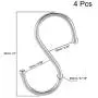 uxcell Stainless Steel S Hooks 2'' S Shaped Hook Hangers for Kitchen Bathroom Bedroom Storage Room Office Outdoor Multiple Uses 4pcs uxcell Stainless Steel S Hooks 2'' S Shaped Hook Hangers for Kitchen Bathroom Bedroom Storage Room Office Outdoor Multiple Uses 4pcs