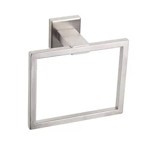 Bath Towel Holder SUS304 Stainless Steel Towel Hanger Towel Ring for Bathroom Lavatory Wall Mount Contemporary Style, Brushed Finish