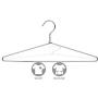 The Great American Hanger Company The American Company Slim, Boxes of 100 Thin and Strong Chrome Top Shirt and Pants Metal Suit Hanger