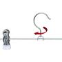 Mawa by Reston Lloyd Non-Slip Space-Saving Clothes Hanger For Pants & Skirts with Two Clips, Style K/40D, Set of 10, 15 3/4"L, White Mawa by Reston Lloyd Non-Slip Space-Saving Clothes Hanger For Pants & Skirts with Two Clips, Style K/40D, Set of 10, 15 3/4"L, White