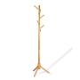 CHENNAO High-Grade Wooden Tree Coat Rack Stand, 6 Hooks - Super Easy Assembly NO Tools Required - 3 Adjustable Sizes Free Standing Coat Rack, Hallway/Entryway Coat Hanger Stand for Clothes, Suits, Acc