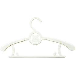 shengyuze Children Clothes Hanger, 5Pcs Extendable Children Kids Clothes Hanger Baby Trousers Drying Holder Rack - White