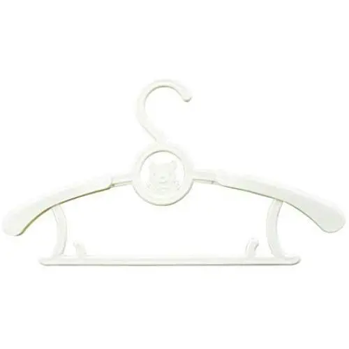 shengyuze Children Clothes Hanger, 5Pcs Extendable Children Kids Clothes Hanger Baby Trousers Drying Holder Rack - White