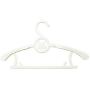 shengyuze Children Clothes Hanger, 5Pcs Extendable Children Kids Clothes Hanger Baby Trousers Drying Holder Rack - White