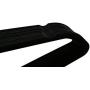 Sodynee Ultra Thin Non-Slip Velvet Clothes Hanger, Pack of 50, Black