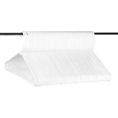 Neaties American Made White Plastic Hangers with Bar Hooks, Plastic Clothes Hangers Ideal for Everyday Use, Clothing Standard Hangers, 60pk (Renewed) Neaties American Made White Plastic Hangers with Bar Hooks, Plastic Clothes Hangers Ideal for Everyday Use, Clothing Standard Hangers, 60pk (Renewed)