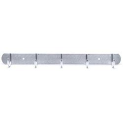 Vonty 2pcs Wall Mounted Coat Hooks Aluminum Towel Hat Clothes Hanger Rack with 5 Hooks