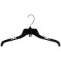 Mainetti 484 Recycled Black Plastic Hangers with Rotating Metal Hook and Notches for Straps, Great for Shirts/Tops/Dresses, 17-Inch (Value Pack of 200) Mainetti 484 Recycled Black Plastic Hangers with Rotating Metal Hook and Notches for Straps, Great for Shirts/Tops/Dresses, 17-Inch (Value Pack of 200)