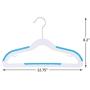 Finnhomy Extra Strong 30 Pack Plastic Hangers for Baby and Kids, Durable Children Clothes Hangers with Non-Slip Pads, Great for Any Baby Clothes, Blue