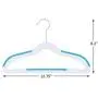 Finnhomy Extra Strong 30 Pack Plastic Hangers for Baby and Kids, Durable Children Clothes Hangers with Non-Slip Pads, Great for Any Baby Clothes, Blue