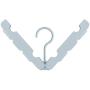 Oraunent Plastic Hangers Rack Portable Clothes Hanger Non Slip for Infant Toddler Nursery Blue