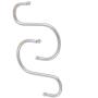 uxcell Stainless Steel S Shaped Pot Pan Clothes Storage Hanger Hook 30 Pcs Silver Tone