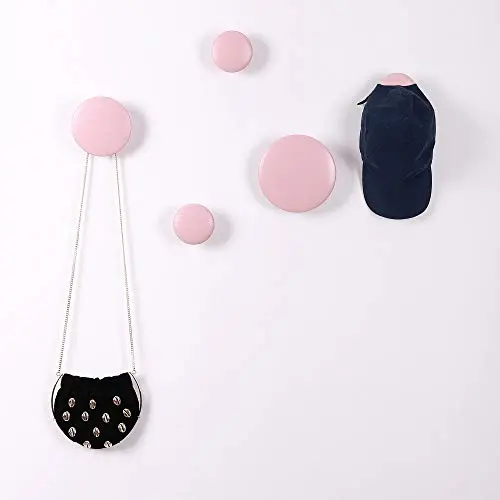 Wall Hooks Coat Hooks 5Pcs Dots Hook Door Hanger Hook for The Wall,Living Room,Bathroom,Home Decor.(Pink) Wall Hooks Coat Hooks 5Pcs Dots Hook Door Hanger Hook for The Wall,Living Room,Bathroom,Home Decor.(Pink)