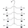 5pcs 4 Layers Stainless Steel Multifunctional Clothes Hangers Pants Storage Hangers Cloth Rack Multilayer Storage Cloth Hanger 5pcs 4 Layers Stainless Steel Multifunctional Clothes Hangers Pants Storage Hangers Cloth Rack Multilayer Storage Cloth Hanger