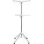 Garment & Drying Rack, 2-Tier 6 Arms Holds 60 Garments, Foldable , Stainless Steel , Sturdy 4 Legs with Wheels Garment & Drying Rack, 2-Tier 6 Arms Holds 60 Garments, Foldable , Stainless Steel , Sturdy 4 Legs with Wheels