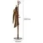HTDZDX 180CM Wooden Coat Rack Free Standing 10 Hooks Clothes Stand Tree Stylish Wooden Hat Coat Rail Stand Rack Clothes Jacket Storage Hanger Organiser (Color : A)