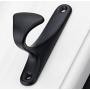 KNV Hook Wall Coat Hooks Hat Clothes Hanger,LDS-B Black Furniture Hardware Aluminium Alloy