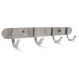 Hook Rail Rack on Wall Mounted - 11 Inch Coat Hooks, Wall Mounted Hangers with 304 Stainless Steel (Brushed Nickel)