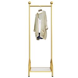 Y.H.Valuable Coat Racks Nordic Wrought Iron Coat Rack Floor Rack Bedroom Living Room Clothes Rack Simple Gold Floor Hanger Entryway Furniture