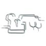 Home Master Hardware Garage Storage Hanger Hooks Steel Utility Hook Wall Mount Screw-in Organizer Multi-Tools Bike Hanger Holder Hooks 10 Pack