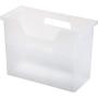 IRIS Desktop File Box, 6 Pack, Medium, Clear