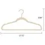 Non-Slip Velvet Clothes Hangers Premium Heavy Duty Space Saving with 360 Swivel &Rose Gold Hanger Hook for for Dress, Coats, Jackets, Pants, Shirts, Skirts (Pack of 50)