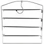 Nature Smile Clothes Pants Hangers 2pack Multi Layers Metal Pants Slack Hangers,Non-Slip 4-Tier Swing Arm Pants Hangers Rack Closet Storage Organizer for Trousers Jeans Scarf Skirts Hanging