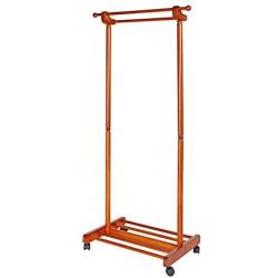HL-TD Household Coat Rack Hanger Hooks Clothes Coat Stand Bags Stand Shoes Hats Rack 155cm Simple (Color : Honey Color)