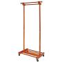 HL-TD Household Coat Rack Hanger Hooks Clothes Coat Stand Bags Stand Shoes Hats Rack 155cm Simple (Color : Honey Color)