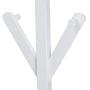 Shotbow Coat Rack Hat Stand Free Standing Display Rack, Solid Wood Hanger Bedroom Clothes Rack Hanging for Clothes Hats and Scarves, Elegant Design for Home or Office Hall and Entryway (White)