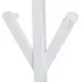 Shotbow Coat Rack Hat Stand Free Standing Display Rack, Solid Wood Hanger Bedroom Clothes Rack Hanging for Clothes Hats and Scarves, Elegant Design for Home or Office Hall and Entryway (White)