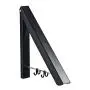 EZEYU Aluminium Triangle Folding Clothes Hangers Wall-Mounted Adjustable Hidden Drying Rack Bathroom Accessories Towel Holder (Black-1pc)