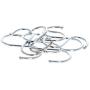 MroMax Metal S Hooks 2.68'' x 2.13''(L x W), S Shaped Hook Hangers for Kitchen Bathroom Bedroom Storage Room Office Outdoor Multiple Uses, Silver 8pcs