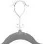 Relaxdays XXL Clothes Hanger Set, Pants Rail, Tie Holder, Non-Slip, Swivel, Pack of 100, Grey, Metal, Gray, one Size