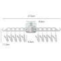 5pcs Random Color Bathrooms Cloth Hanger Household Wall Hanging Drying Rack Folding Clothes Rack Bathroom Socks Storage Rack