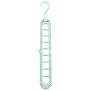 10pcs Random Color Space Saving Hangers Multi-Functional 9 in 1 Magic Clothes Hangers Closet Organizer Foldable